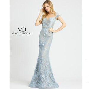 Mac Duggal Evening Gown 79182D Powder Blue 14